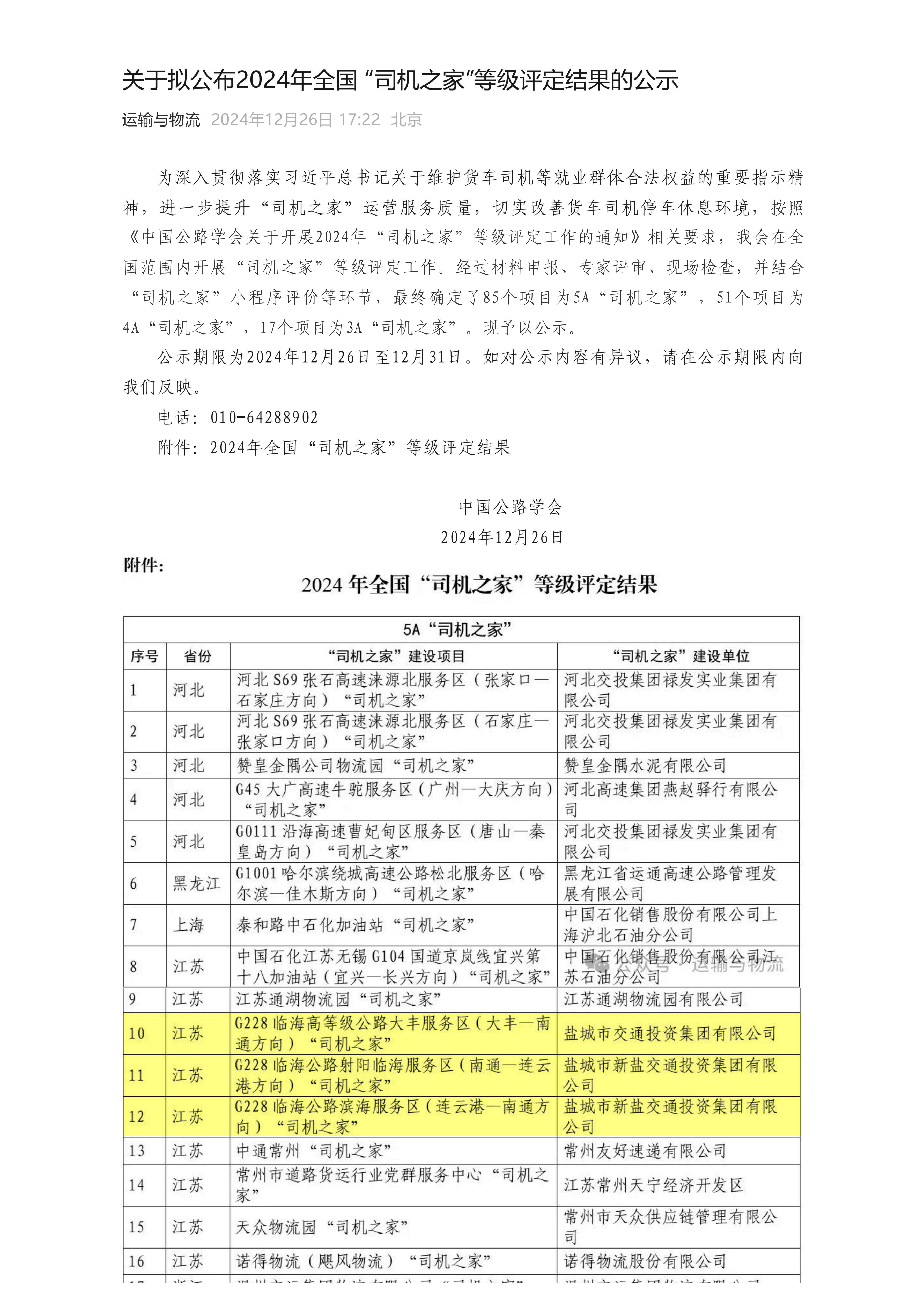 关于拟公布2024年全国 “司机之家”等级评定结果的公示_00.jpg